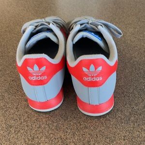 Men’s size 12 Adidas Samoa. Grey and orange.  Only worn a couple of times.